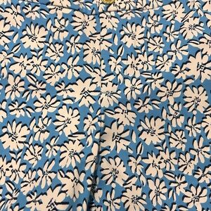 Lilly Pulitzer Floral Blue and White Shorts